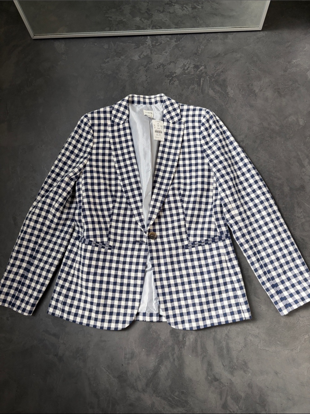 NWT J.Crew Check Blazer